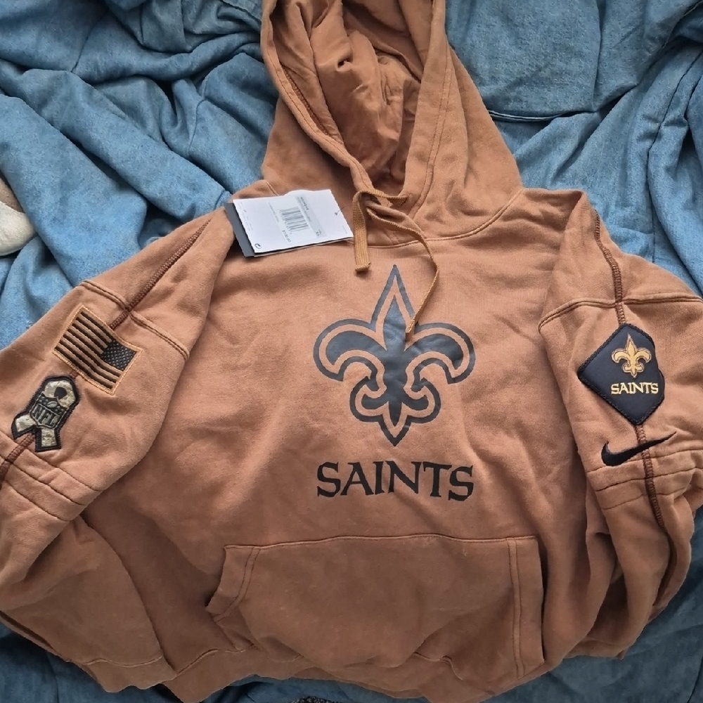 Nike Saints Hoodie in Brown and Black